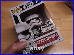 Large Funko Pop! Star Wars Eight Variant First Order Stormtroopers Lot Amazon Ex