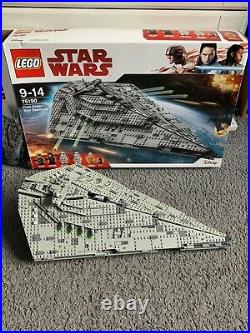 Lego Star Wars First Order Destroyer Set 75190 used complete set