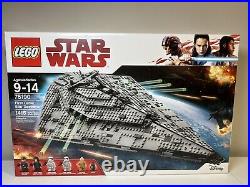 Lego Star Wars First Order Star Destroyer Set 75190 Brand New Factory Sealed Box