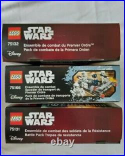 Lego Star Wars First Order Transporter 75103 75131 75132 75166 LOT New & Retired
