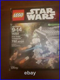 Lego Star Wars First Order Transporter (75103) New damaged box