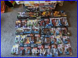 Lot of 50+ Unopened Star Wars Hasbro 3.75 inch Action Figures and Vehicles