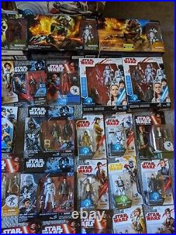 Lot of 50+ Unopened Star Wars Hasbro 3.75 inch Action Figures and Vehicles