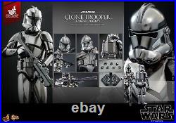 MMS643 Hot Toys Star Wars Exclusive CHROME CLONE TROOPER Confirmed Order