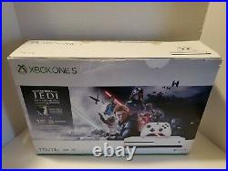 Microsoft Xbox One S 1TB Star Wars Jedi Fallen Order Bundle Works Great! N Box