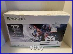 Microsoft Xbox One S 1TB Star Wars Jedi Fallen Order Bundle Works Great! N Box