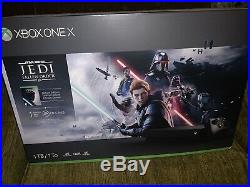 Microsoft Xbox One X 1TB Star Wars Jedi Fallen Order BUNDLE (No Star Wars Game)