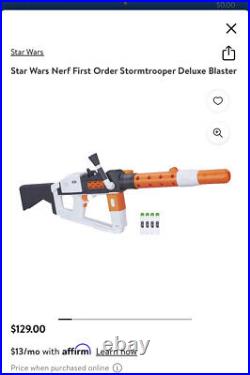 NERF Glowstrike Star Wars First Order Stormtrooper Retired Blaster lights sound
