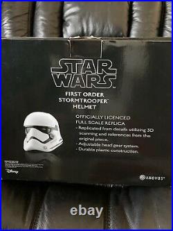 NEW Anovos Star Wars The Force Awakens First Order Stormtrooper Plastic Helmet