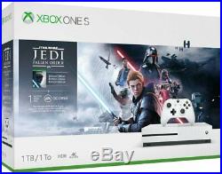 NEW Microsoft Xbox One S 4K HDR 1TB Star Wars Jedi Fallen Order Console Bundle