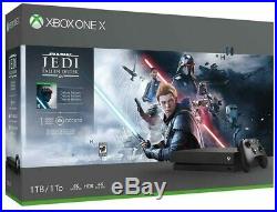 NEW Xbox One X 1TB Console Star Wars Jedi Fallen Order Deluxe Edition Bundle