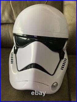 PRE OWNED Star Wars Black Series First Order STORMTROOPER HELMET PREMIUM-no Box