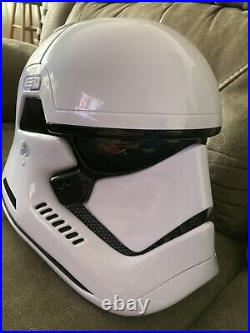 PRE OWNED Star Wars Black Series First Order STORMTROOPER HELMET PREMIUM-no Box