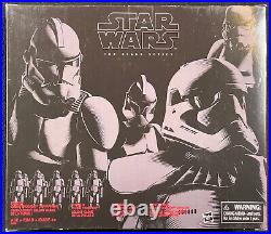 RARE 2016 Hasbro Star Wars Black 6 Action Figures and Playsets Collection MIB