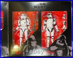 RARE 2016 Hasbro Star Wars Black 6 Action Figures and Playsets Collection MIB