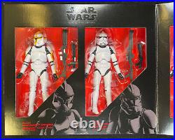 RARE 2016 Hasbro Star Wars Black 6 Action Figures and Playsets Collection MIB