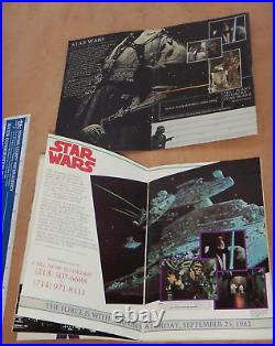 Rare Original 1982 Star Wars Ontv Program Guide With Original Order Form Insert