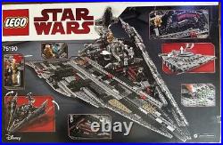 Rare Star Wars lego set First Order Star Destroyer mint condition 75190