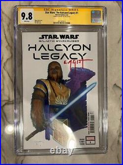 STAR WARS THE HALCYON LEGACY #1 CGC 9.8 Signed By EM Gist