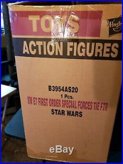 Star Wars Black Series #01 First Order Tie Fighter & Pilot NEW vader hasbro box
