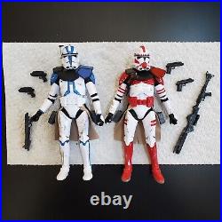 Star Wars Black Series 6 In Custom Order 66 troopers 501st & Coruscant Commander