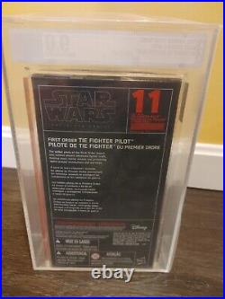Star Wars Black Series 6 Inch First Order Tie Fighter Pilot #11 Graded AFA U9.0