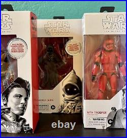Star Wars Black Series First Edition White Box Lot Of 7 Figures New