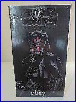 Star Wars Black Series First Order Special Forces Tie Fighter with Pilot + Box NEW