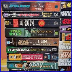 Star Wars Books HUGE Lot of 50 Many Rare New Jedi Order X-Wing Black Fleet Bane