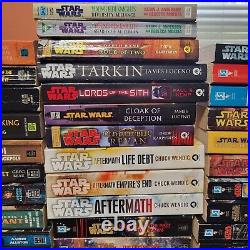 Star Wars Books HUGE Lot of 50 Many Rare New Jedi Order X-Wing Black Fleet Bane