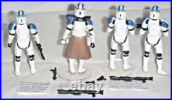 Star Wars Clone Commander Vill 30th Anniversary Order 66 & 3 501st Trooper Loose