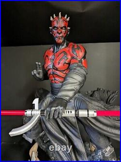 Star Wars Darth Maul fan Art Hand Painted Resin Model 1/6 Scale -made To Order