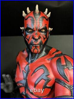 Star Wars Darth Maul fan Art Hand Painted Resin Model 1/6 Scale -made To Order