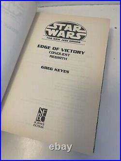 Star Wars Edge Of Victory The New Jedi Order Greg Keyes First Printing 2001 HC D