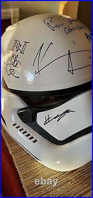 Star Wars First Order Trooper Helmet Anovos Signed