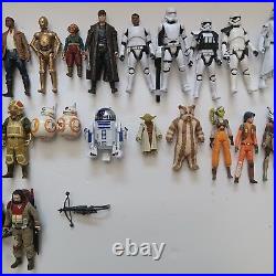 Star Wars Force Awakens, Rebels, Last Jedi 3.75 Action Figure Lot Of 30 Hasbro