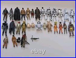 Star Wars Force Awakens, Rebels, Last Jedi 3.75 Action Figure Lot Of 30 Hasbro