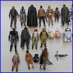 Star Wars Force Awakens, Rebels, Last Jedi 3.75 Action Figure Lot Of 30 Hasbro