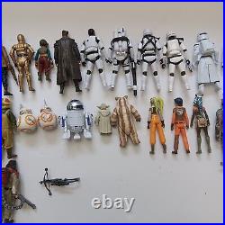 Star Wars Force Awakens, Rebels, Last Jedi 3.75 Action Figure Lot Of 30 Hasbro