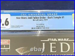 Star Wars Jedi Fallen Order Dark Temple #1 Game Variant CGC 9.6 1st Cere Junda