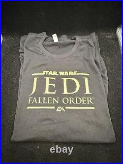 Star Wars Jedi Fallen Order EA Preview Promo T-Shirt Water Bottle Notebook