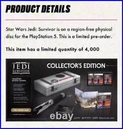 Star Wars Jedi Survivor PS5 Collector's Edition withLightsaber Pre Order Confirmed