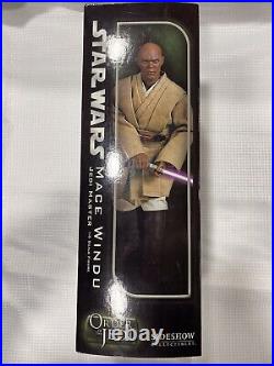 Star Wars Mace Windu Jedi Master Order of the Jedi Sideshow Exclusive 12 Figure