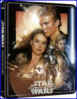 Star Wars Prequel Trilogy Episodes IIII 3 SteelBooks 4K+2 Blu-ray PRE-ORDER