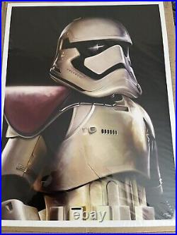 Star Wars Rare Limited Art By Brian Rood First Order Stormtrooper Lucas film