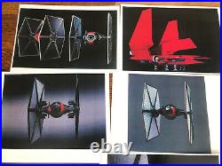 Star Wars Real Concept Art Prints Lucasfilm ILM Empire First Order Ship Prop Lot