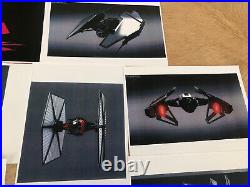 Star Wars Real Concept Art Prints Lucasfilm ILM Empire First Order Ship Prop Lot