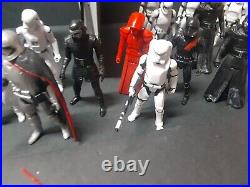 Star Wars TFA TLJ 5 POA figure and Vehicle lot First Order Resistance