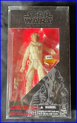 Star Wars X-Wing Pilot Asty #14 Black Series PROTOTYPE w Protector