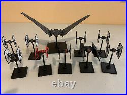 Star Wars X-wing Miniatures Game Lot 10 Ships First Order